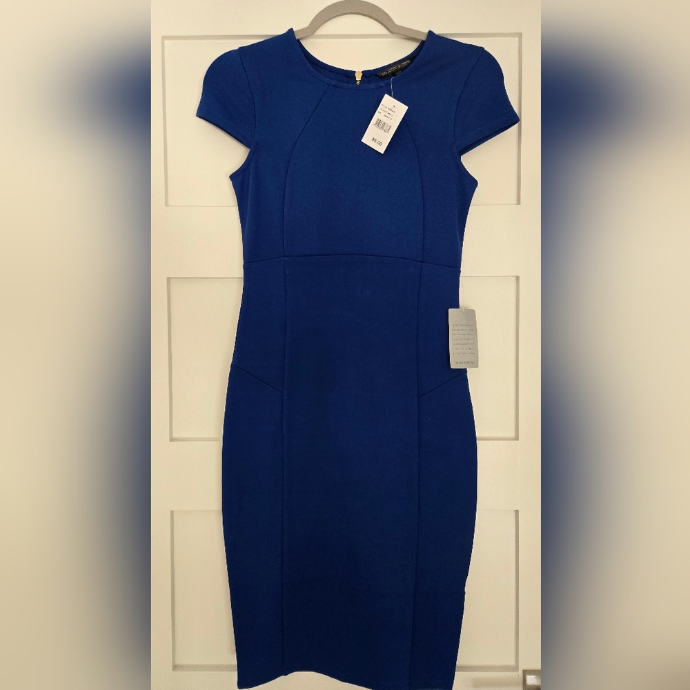 Felicity & Coco Royal Blue Cap Sleeve Sheath Dress